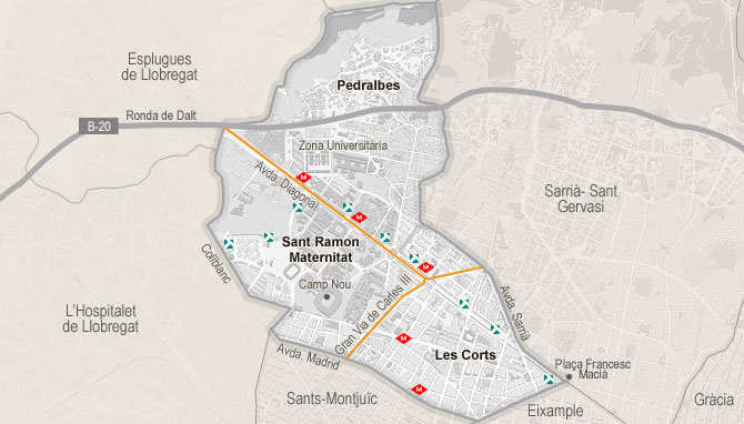 mapa barcelona les corts Offices space of rent in Les Corts Barcelona habitaclia mapa barcelona les corts Offices space of rent in Les Corts Barcelona habitaclia